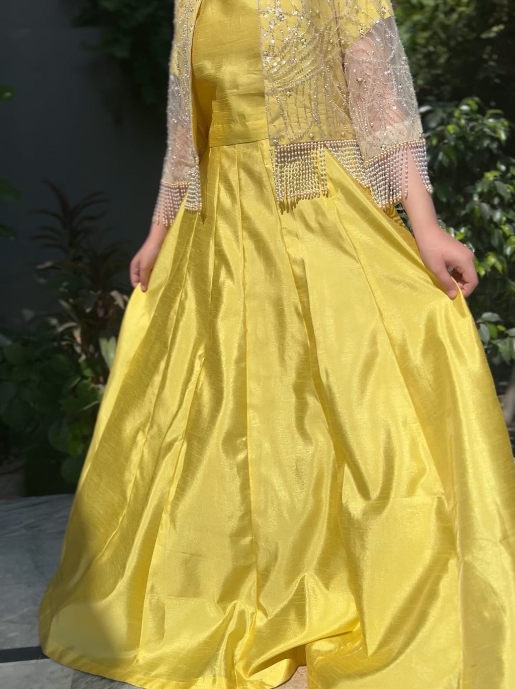 4pc Lehanga choli with jacket handwork