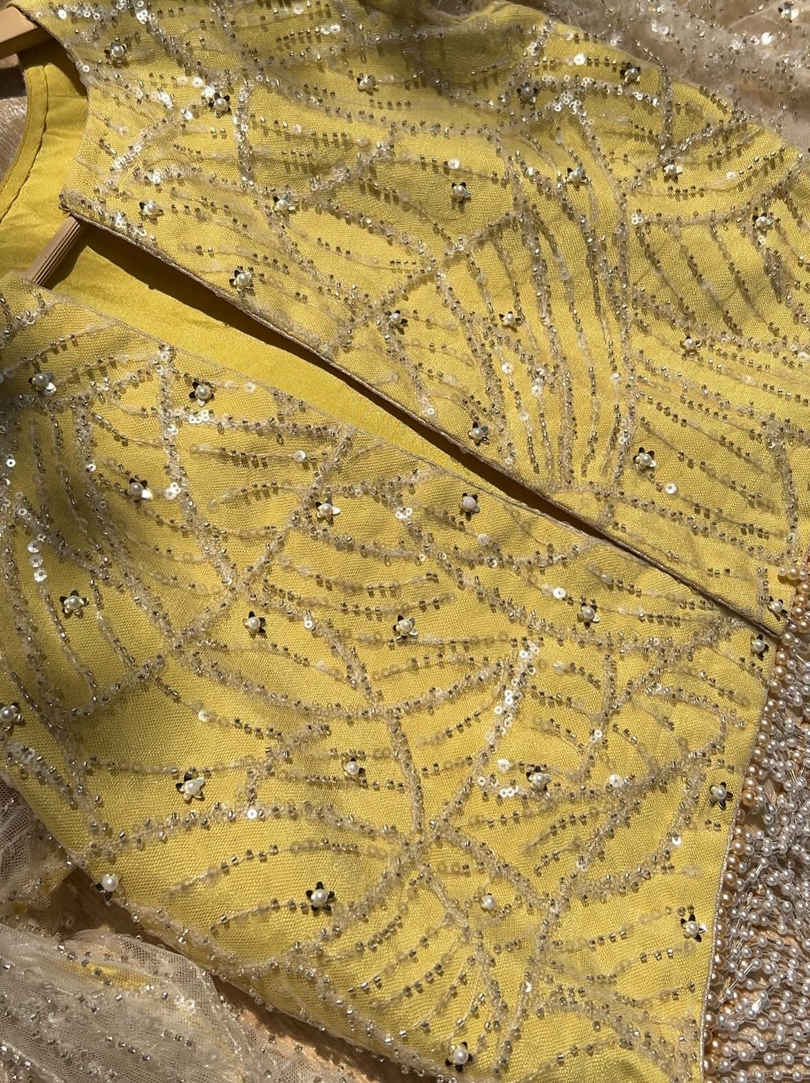 4pc Lehanga choli with jacket handwork