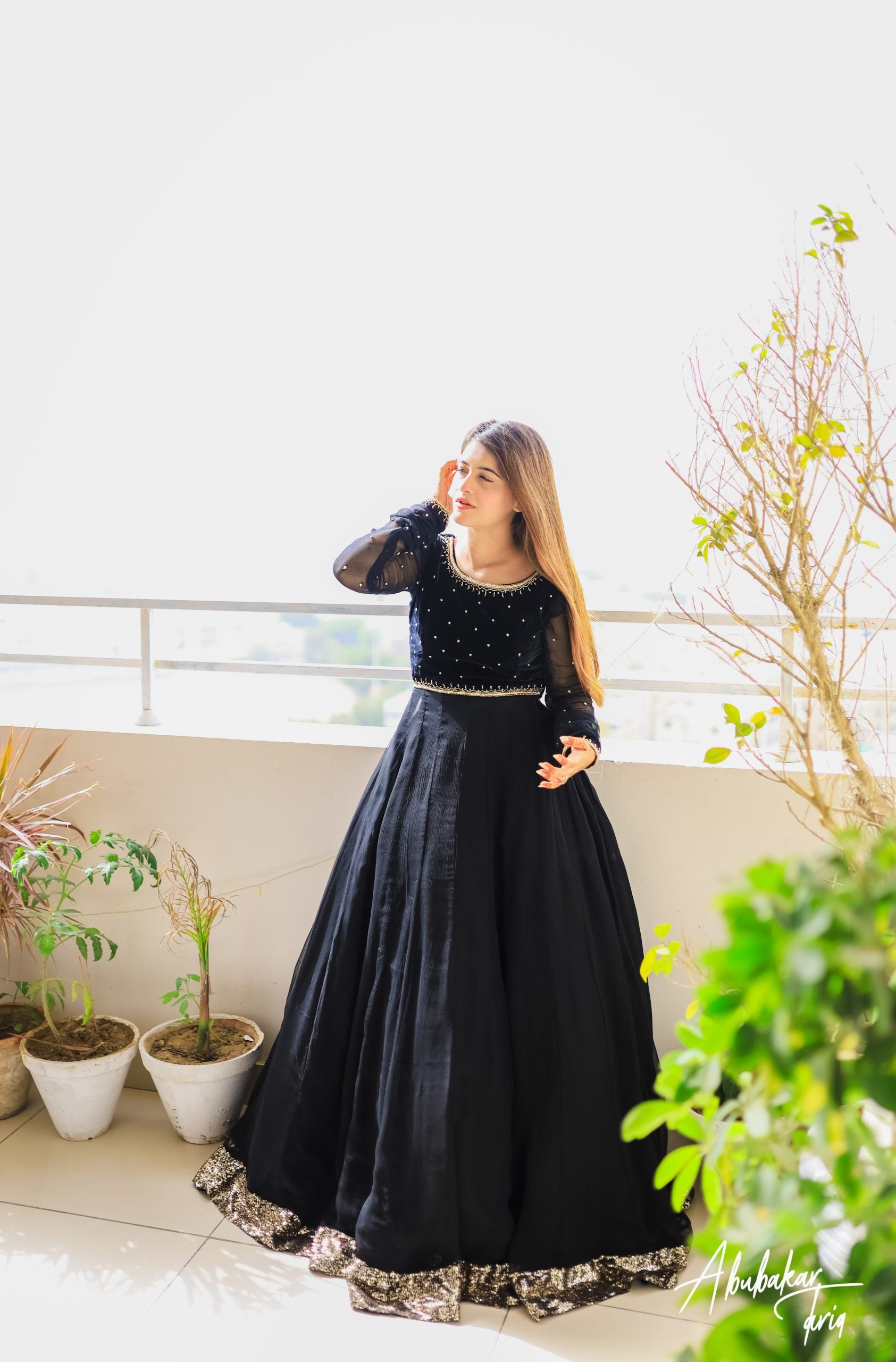 Hand Embellished Maxi Black - Color