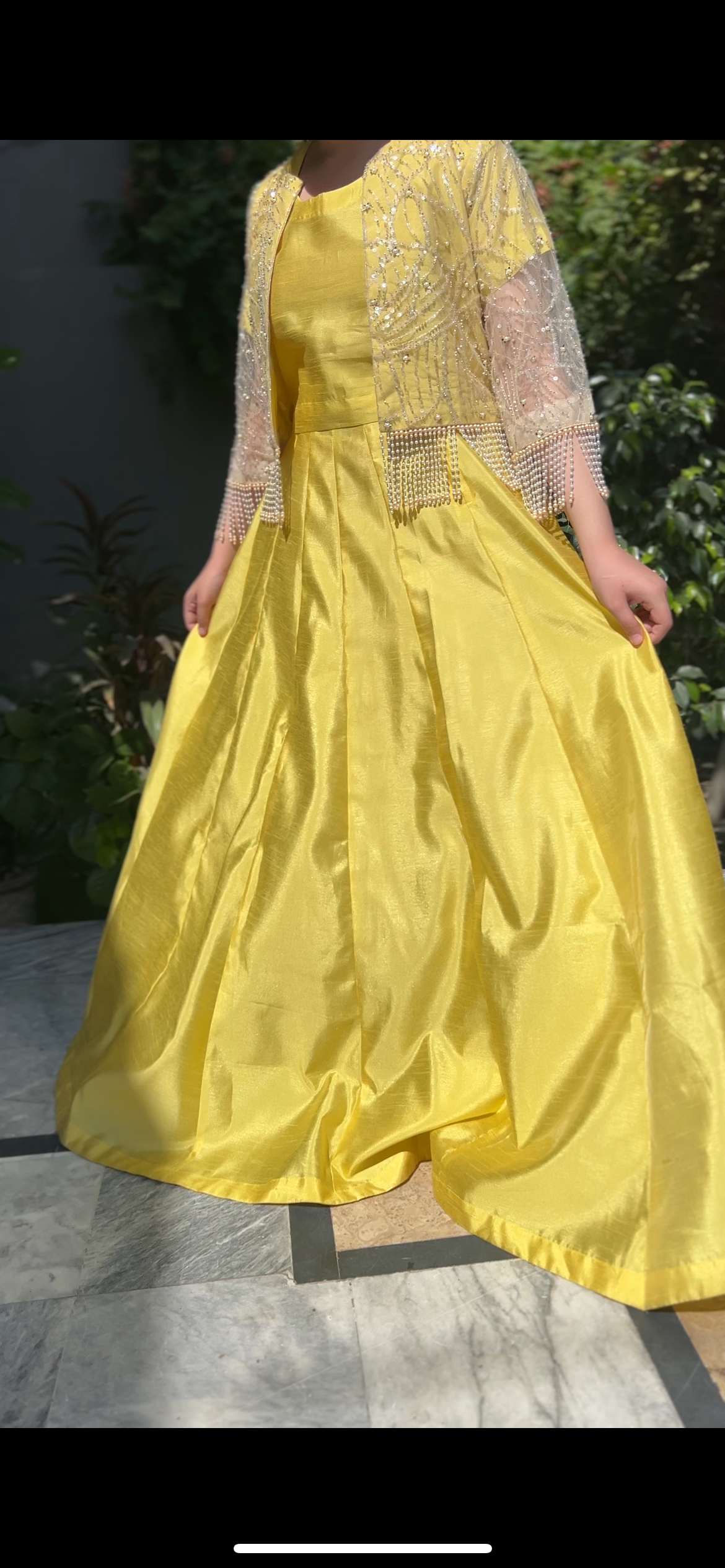 4pc Lehanga choli with jacket handwork