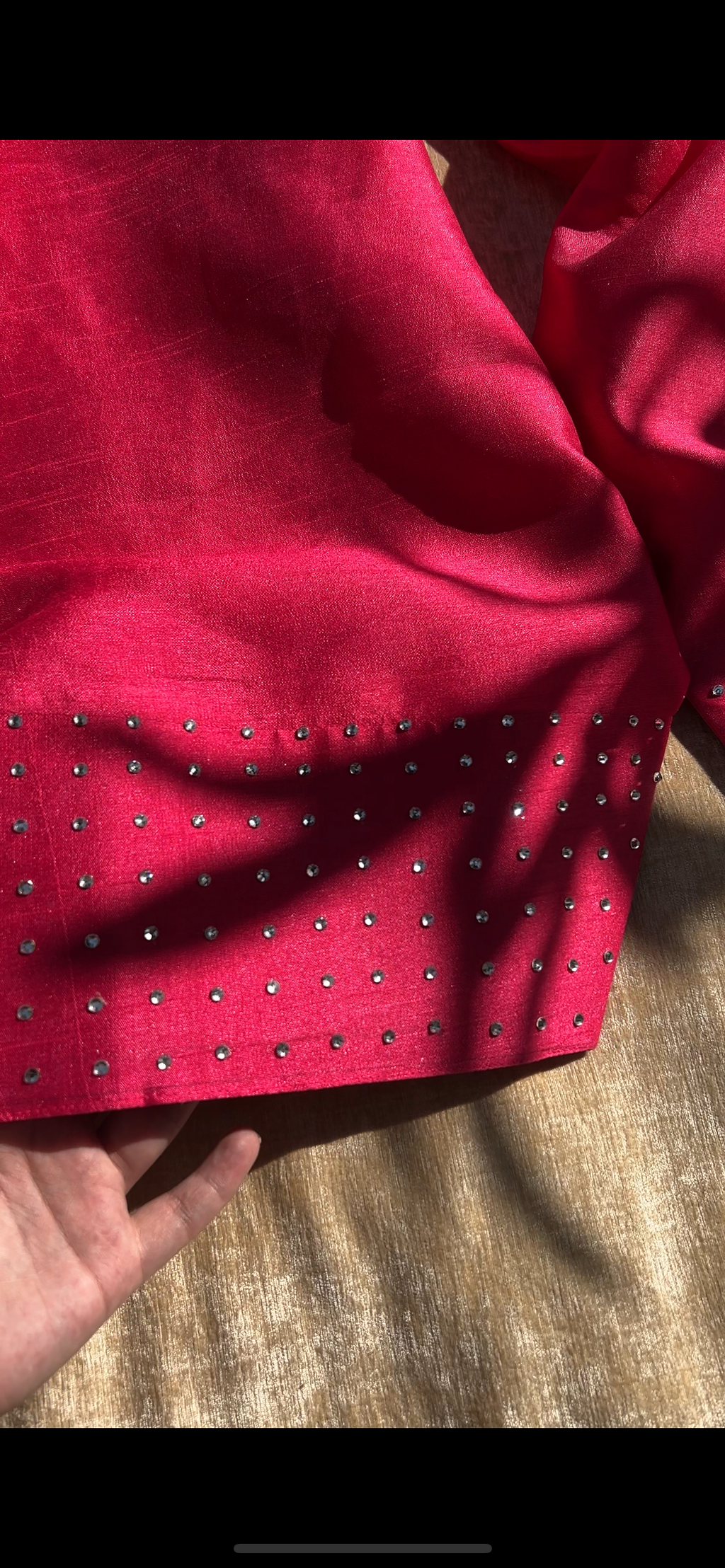 Dark Fuchsia Hand-Embellished Farshi Shalwar Set