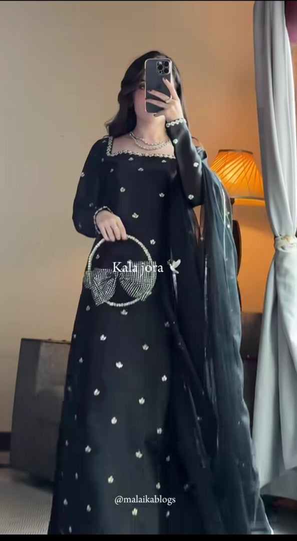 Black Crystal 3pc dress