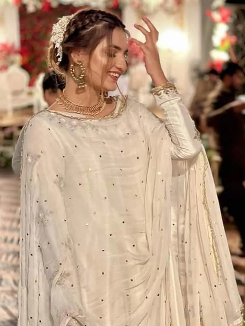 White Kalidar Maxi 3pc