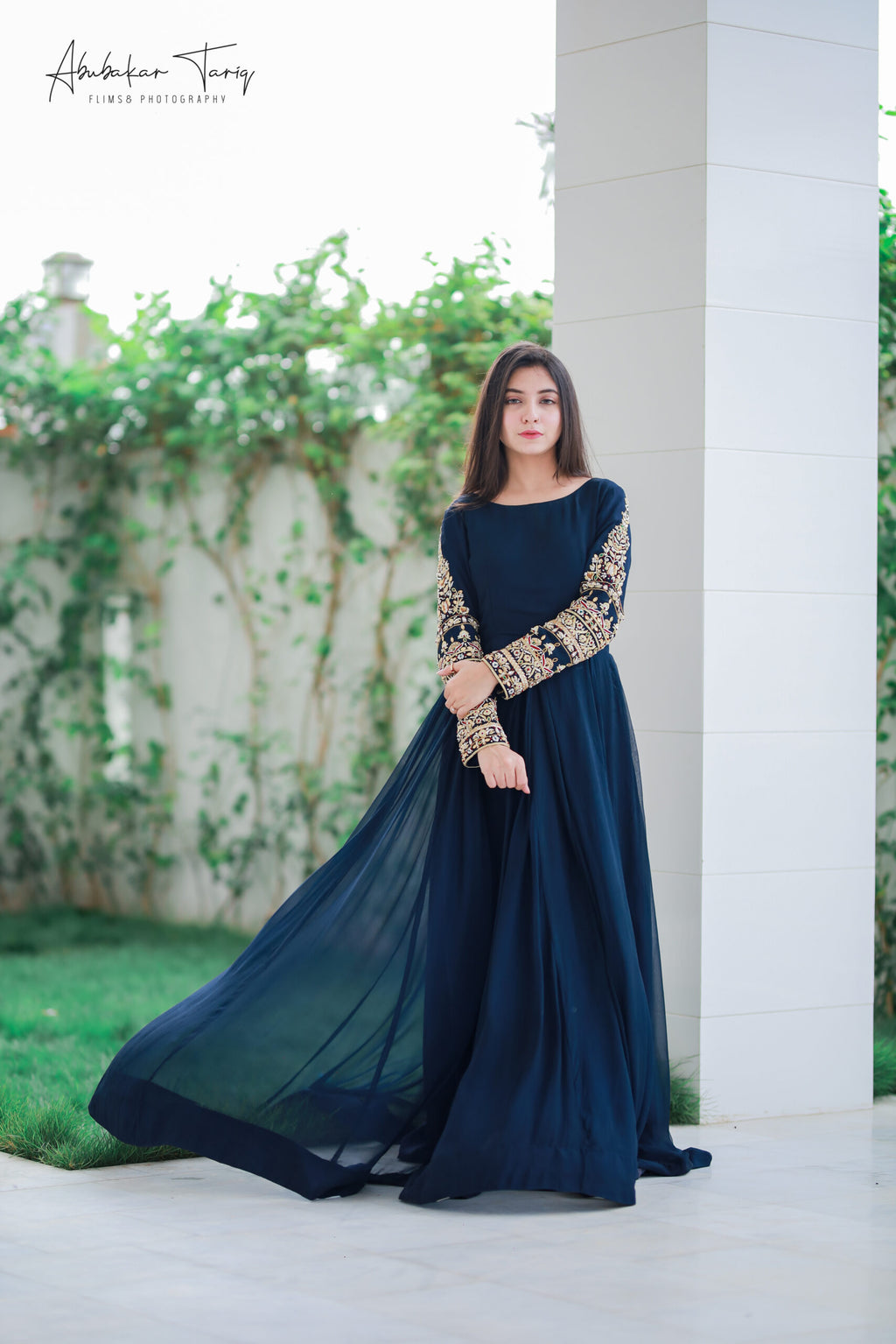 Handwork 3pc Maxi - Navy Blue Color
