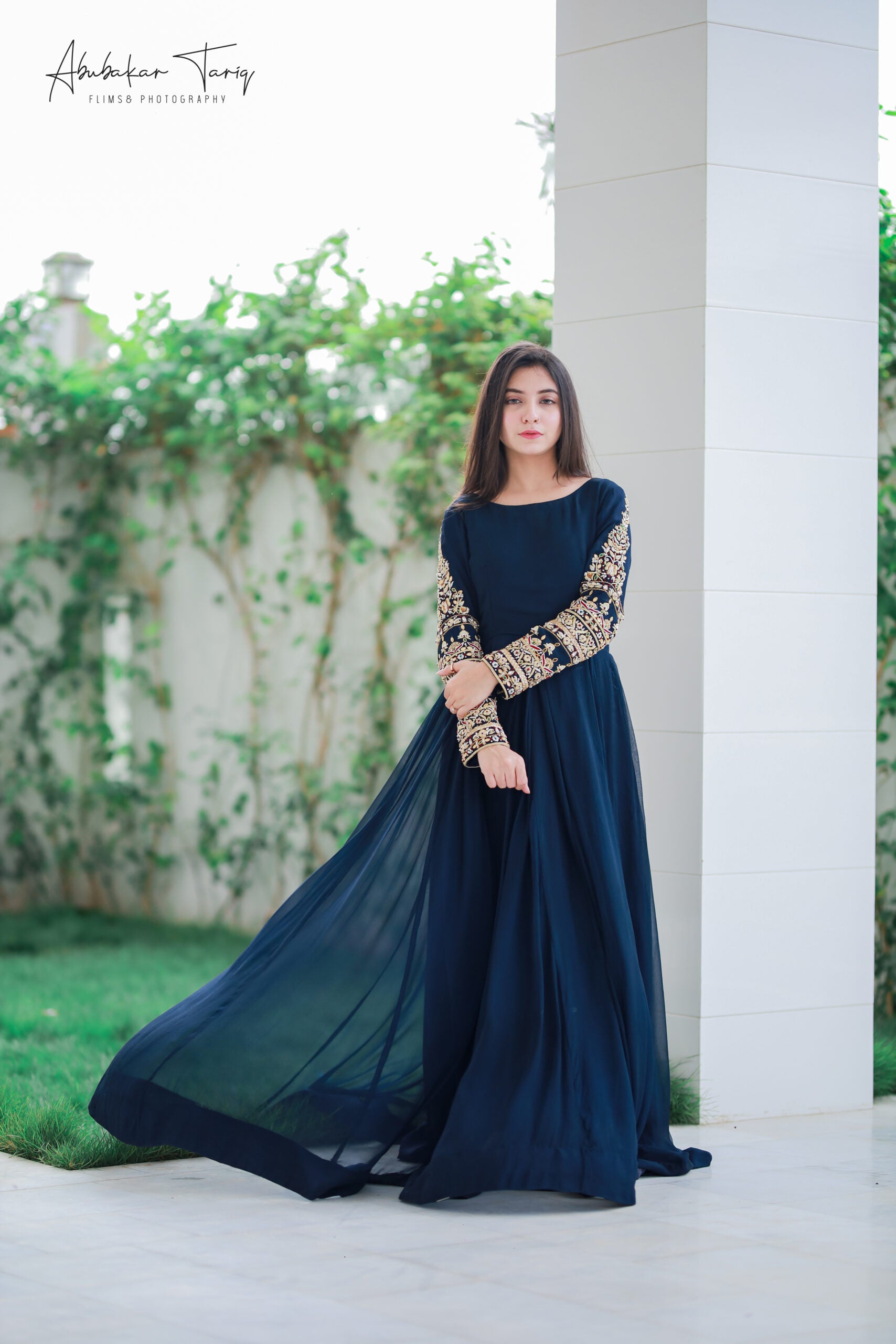 Handwork 3pc Maxi - Navy Blue Color