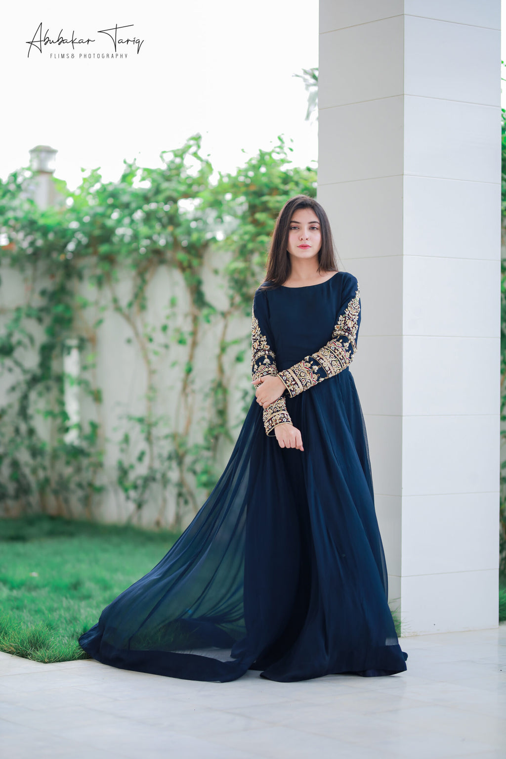 Handwork 3pc Maxi - Navy Blue Color