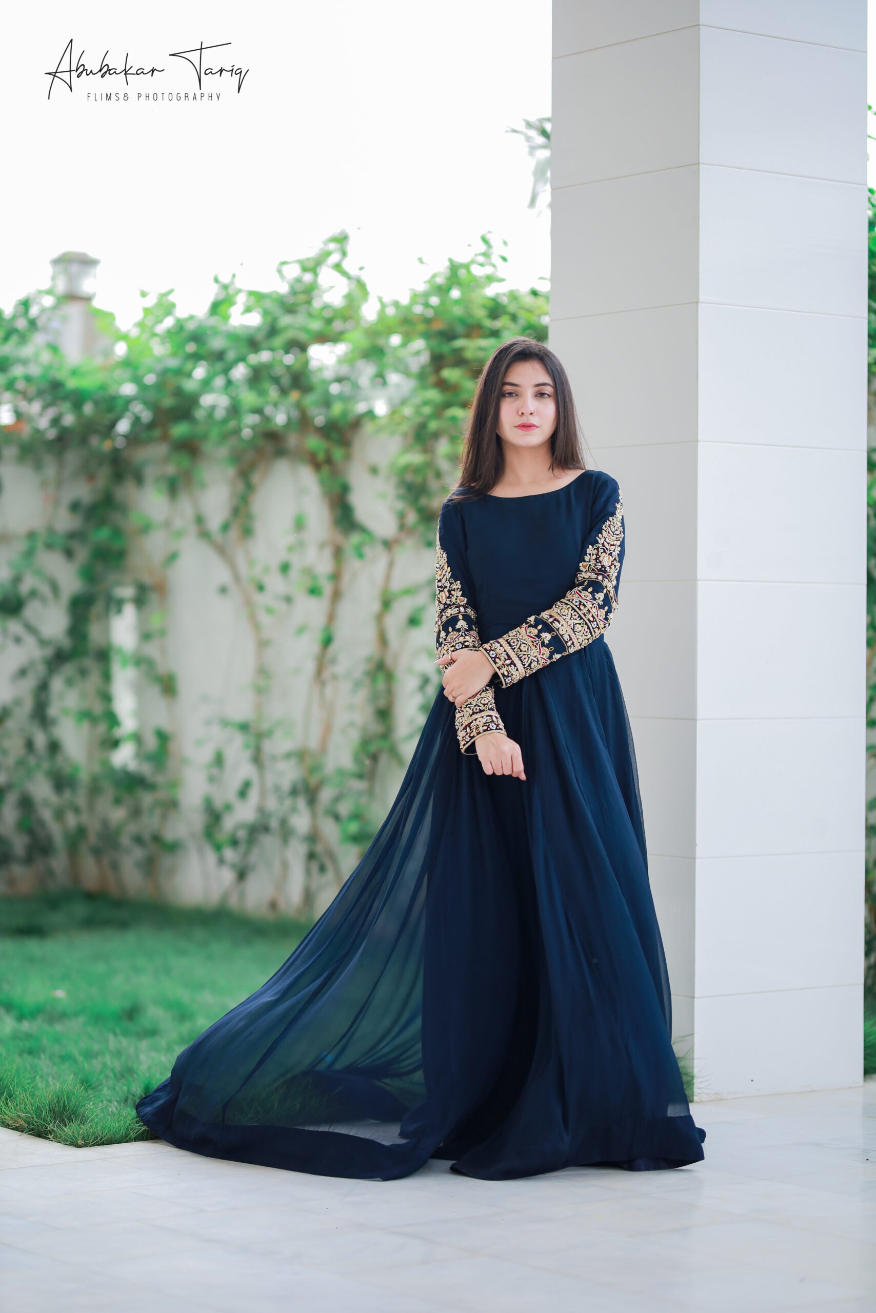 Handwork 3pc Maxi - Navy Blue Color